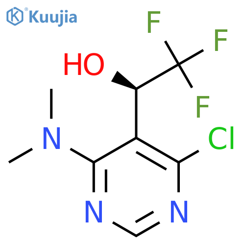 (1R)-1-4-chloro-6-(dimethylamino)pyrimidin-5-yl-2,2,2-trifluoroethan-1-ol structure