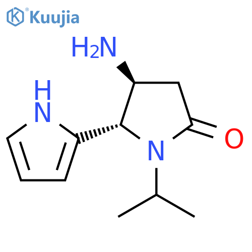 4-amino-1-(propan-2-yl)-5-(1H-pyrrol-2-yl)pyrrolidin-2-one structure