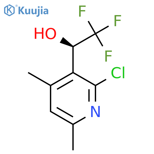 (1R)-1-(2-chloro-4,6-dimethylpyridin-3-yl)-2,2,2-trifluoroethan-1-ol structure