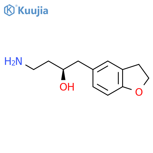 (2R)-4-amino-1-(2,3-dihydro-1-benzofuran-5-yl)butan-2-ol structure