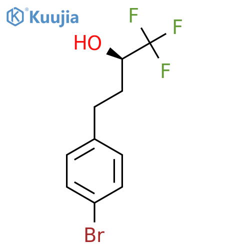 (2R)-4-(4-bromophenyl)-1,1,1-trifluorobutan-2-ol structure
