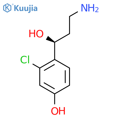 4-(1S)-3-amino-1-hydroxypropyl-3-chlorophenol structure