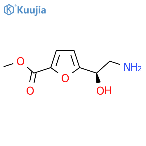 methyl 5-(1R)-2-amino-1-hydroxyethylfuran-2-carboxylate structure