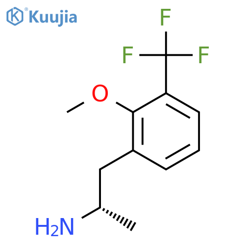 (2S)-1-[2-methoxy-3-(trifluoromethyl)phenyl]propan-2-amine structure