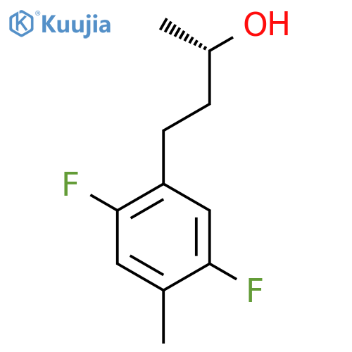(2S)-4-(2,5-difluoro-4-methylphenyl)butan-2-ol structure