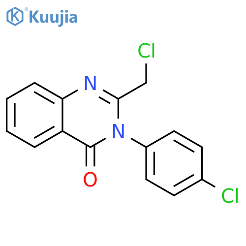 2-(chloromethyl)-3-(4-chlorophenyl)quinazolin-4(3H)-one structure