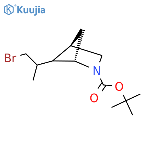 tert-butyl (1S,4R)-5-(1-bromopropan-2-yl)-2-azabicyclo2.1.1hexane-2-carboxylate structure