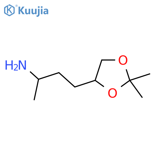 4-(2,2-dimethyl-1,3-dioxolan-4-yl)butan-2-amine structure