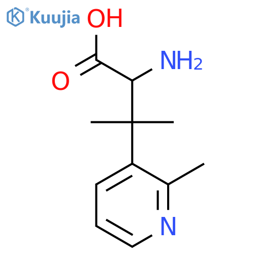 2-Amino-3-methyl-3-(2-methylpyridin-3-yl)butanoic acid structure