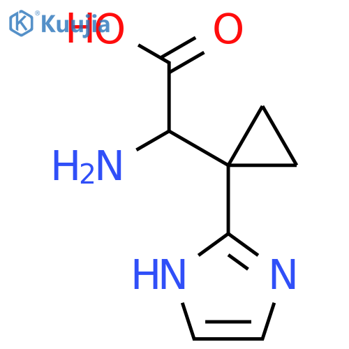2-amino-2-1-(1H-imidazol-2-yl)cyclopropylacetic acid structure