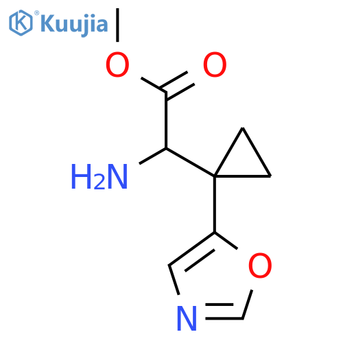methyl 2-amino-2-1-(1,3-oxazol-5-yl)cyclopropylacetate structure