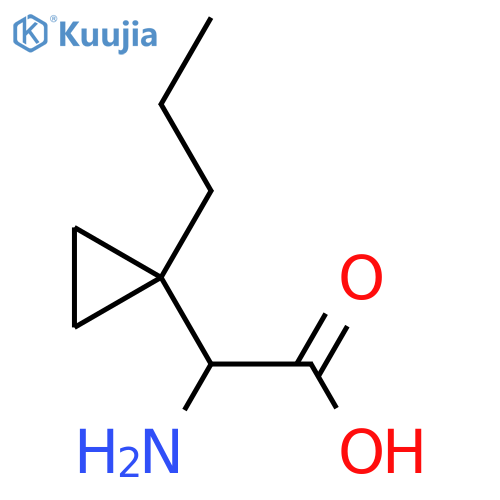 2-Amino-2-(1-propylcyclopropyl)acetic acid structure