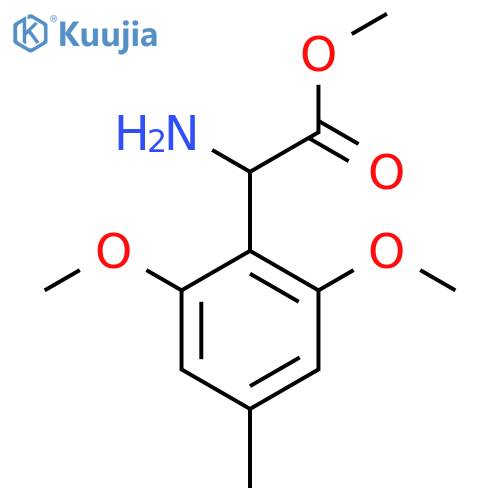 methyl 2-amino-2-(2,6-dimethoxy-4-methylphenyl)acetate structure