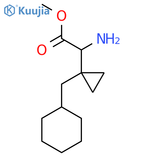 methyl 2-amino-2-1-(cyclohexylmethyl)cyclopropylacetate structure