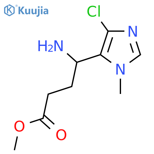 methyl 4-amino-4-(4-chloro-1-methyl-1H-imidazol-5-yl)butanoate structure
