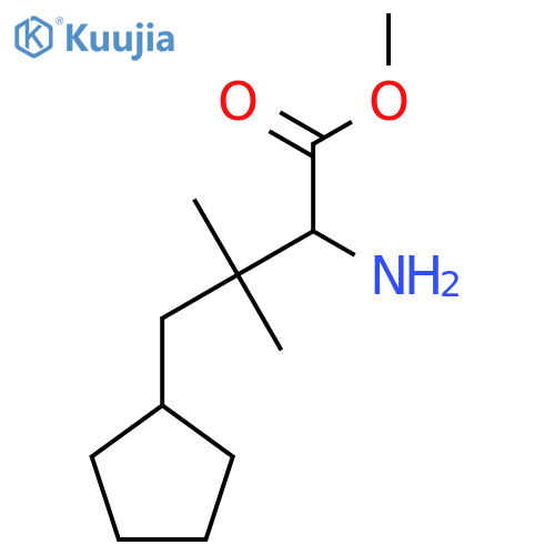 methyl 2-amino-4-cyclopentyl-3,3-dimethylbutanoate structure
