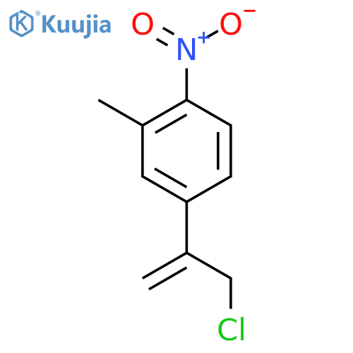 4-(3-chloroprop-1-en-2-yl)-2-methyl-1-nitrobenzene structure