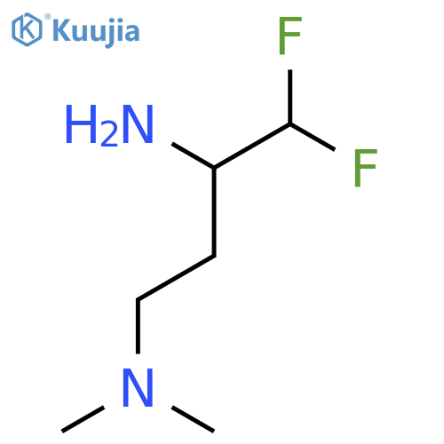 (3-amino-4,4-difluorobutyl)dimethylamine structure