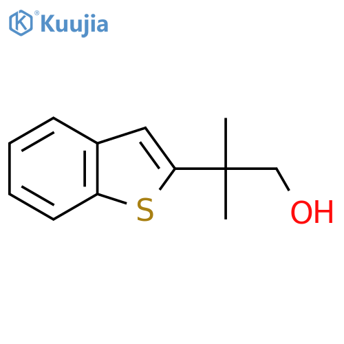 2-(1-benzothiophen-2-yl)-2-methylpropan-1-ol structure