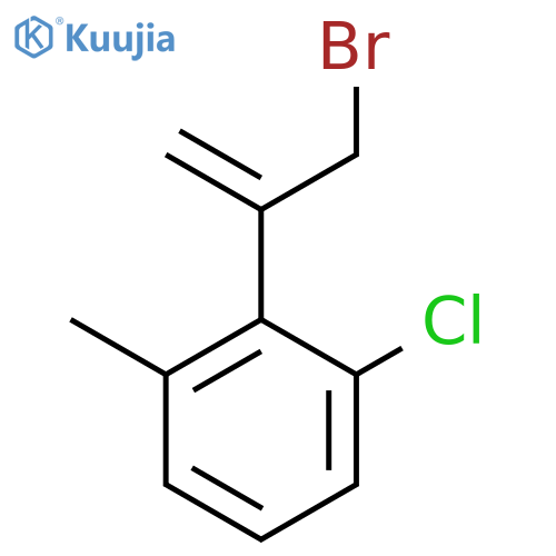 2-(3-bromoprop-1-en-2-yl)-1-chloro-3-methylbenzene structure