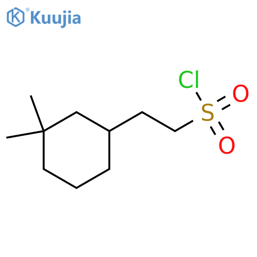 2-(3,3-Dimethylcyclohexyl)ethane-1-sulfonyl chloride structure