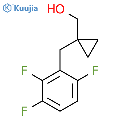 {1-(2,3,6-trifluorophenyl)methylcyclopropyl}methanol structure