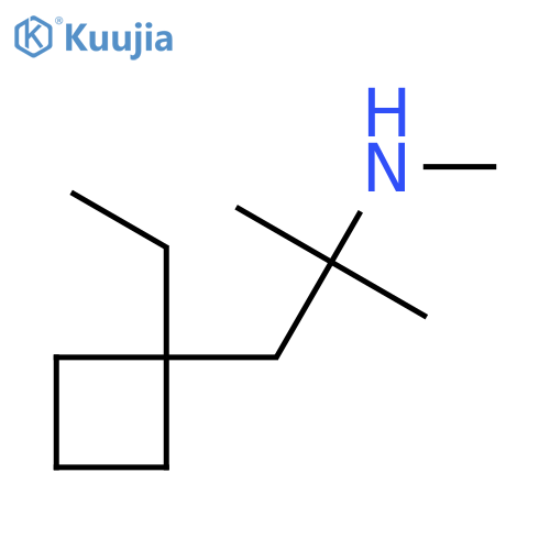 1-(1-ethylcyclobutyl)-2-methylpropan-2-yl(methyl)amine structure