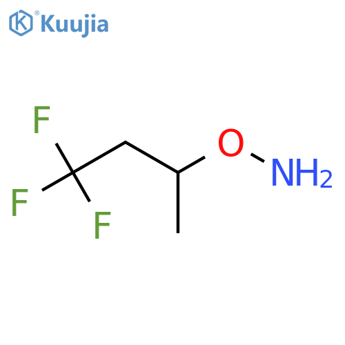 O-(4,4,4-trifluorobutan-2-yl)hydroxylamine structure