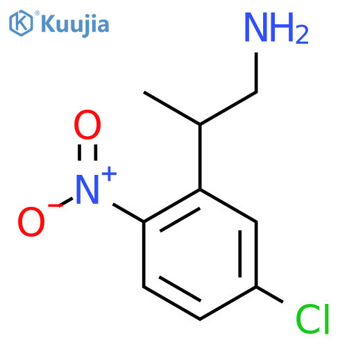 2-(5-chloro-2-nitrophenyl)propan-1-amine structure