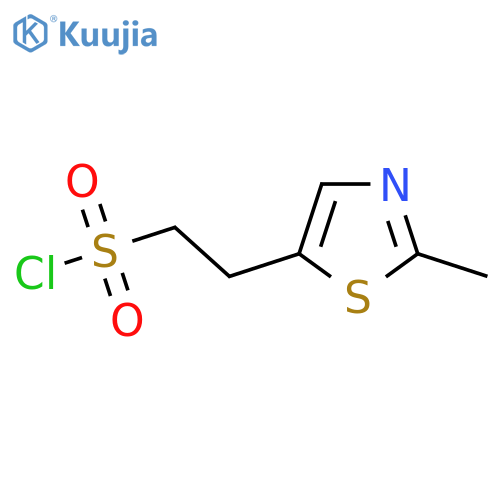 2-(2-methyl-1,3-thiazol-5-yl)ethane-1-sulfonyl chloride structure