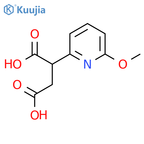 2-(6-methoxypyridin-2-yl)butanedioic acid structure