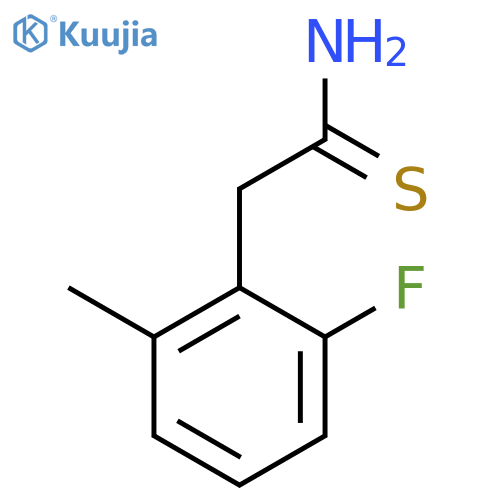 2-(2-fluoro-6-methylphenyl)ethanethioamide structure