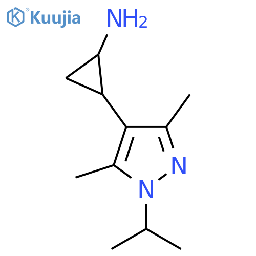 2-3,5-dimethyl-1-(propan-2-yl)-1H-pyrazol-4-ylcyclopropan-1-amine structure