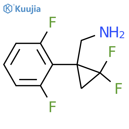 1-(2,6-difluorophenyl)-2,2-difluorocyclopropylmethanamine structure