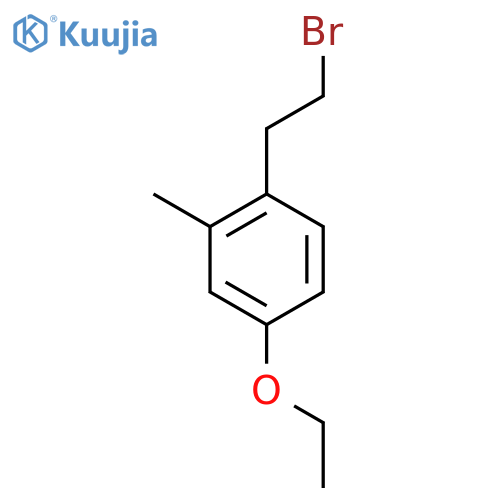 1-(2-bromoethyl)-4-ethoxy-2-methylbenzene structure