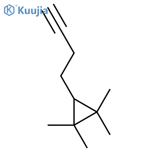 3-(but-3-yn-1-yl)-1,1,2,2-tetramethylcyclopropane structure