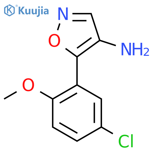 5-(5-chloro-2-methoxyphenyl)-1,2-oxazol-4-amine structure