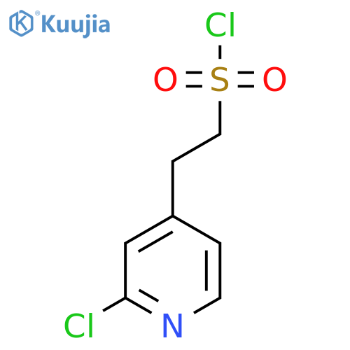 2-(2-chloropyridin-4-yl)ethane-1-sulfonyl chloride structure
