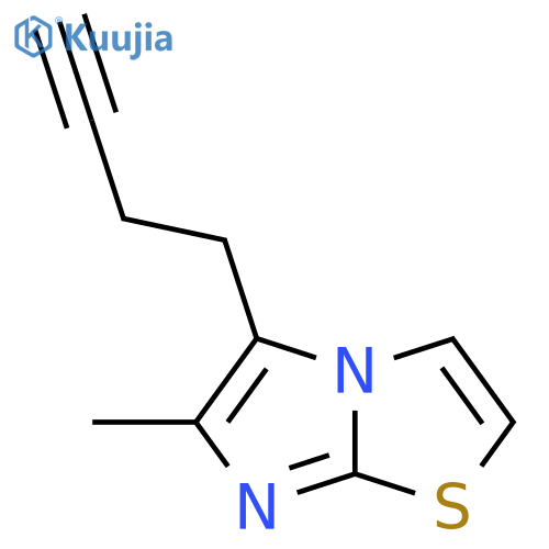 5-(but-3-yn-1-yl)-6-methylimidazo2,1-b1,3thiazole structure