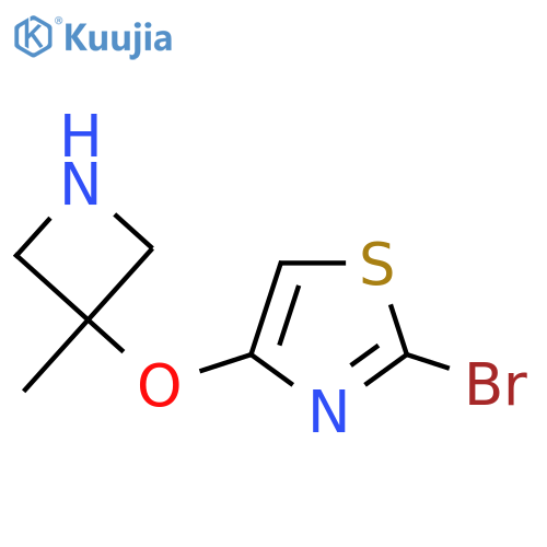 2-bromo-4-(3-methylazetidin-3-yl)oxy-1,3-thiazole structure