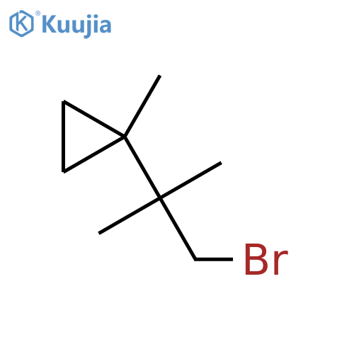 1-(1-bromo-2-methylpropan-2-yl)-1-methylcyclopropane structure