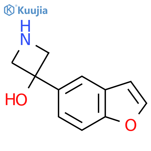 3-(1-benzofuran-5-yl)azetidin-3-ol structure