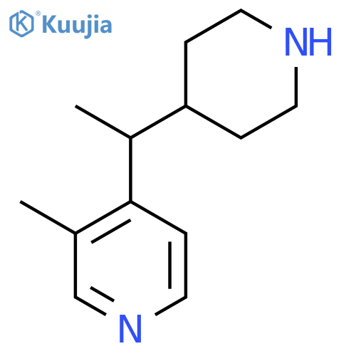 3-methyl-4-1-(piperidin-4-yl)ethylpyridine structure