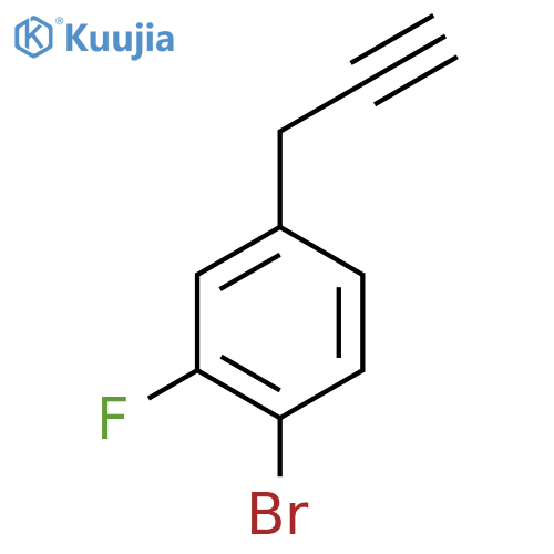 1-bromo-2-fluoro-4-(prop-2-yn-1-yl)benzene structure