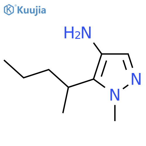 1-methyl-5-(pentan-2-yl)-1H-pyrazol-4-amine structure