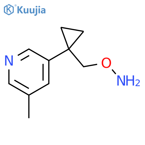 O-{1-(5-methylpyridin-3-yl)cyclopropylmethyl}hydroxylamine structure