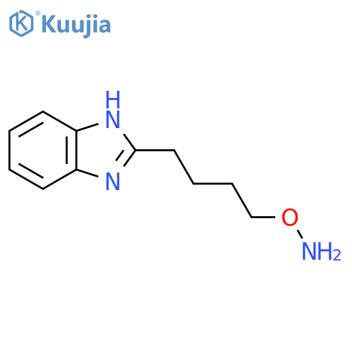 O-4-(1H-1,3-benzodiazol-2-yl)butylhydroxylamine structure