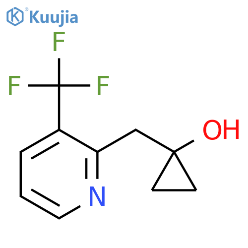1-{[3-(Trifluoromethyl)pyridin-2-yl]methyl}cyclopropan-1-ol structure