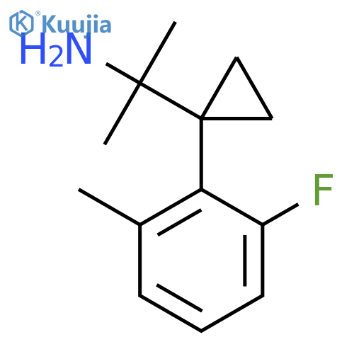 2-1-(2-fluoro-6-methylphenyl)cyclopropylpropan-2-amine structure