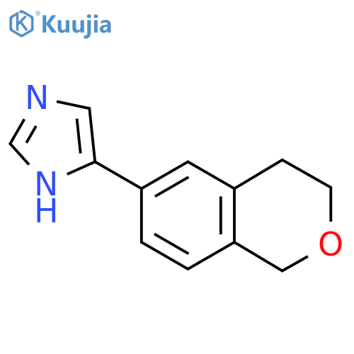 4-(3,4-dihydro-1H-2-benzopyran-6-yl)-1H-imidazole structure